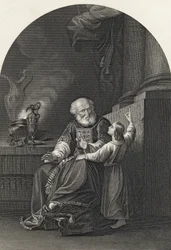 Samuel and Eli, engraved by S. Allen, from 